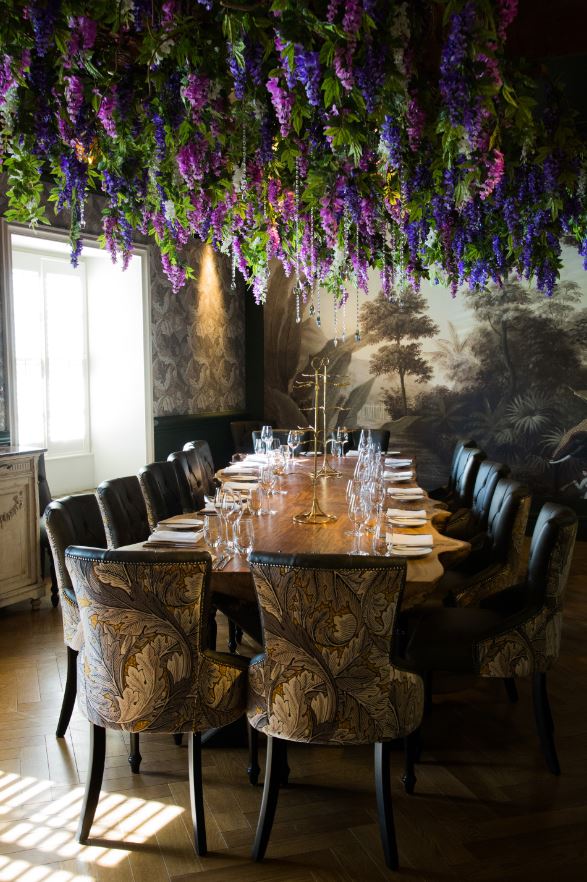 Bespoke interior design tables and chairs at The Impeccable Pig by HRH Contract Furniture